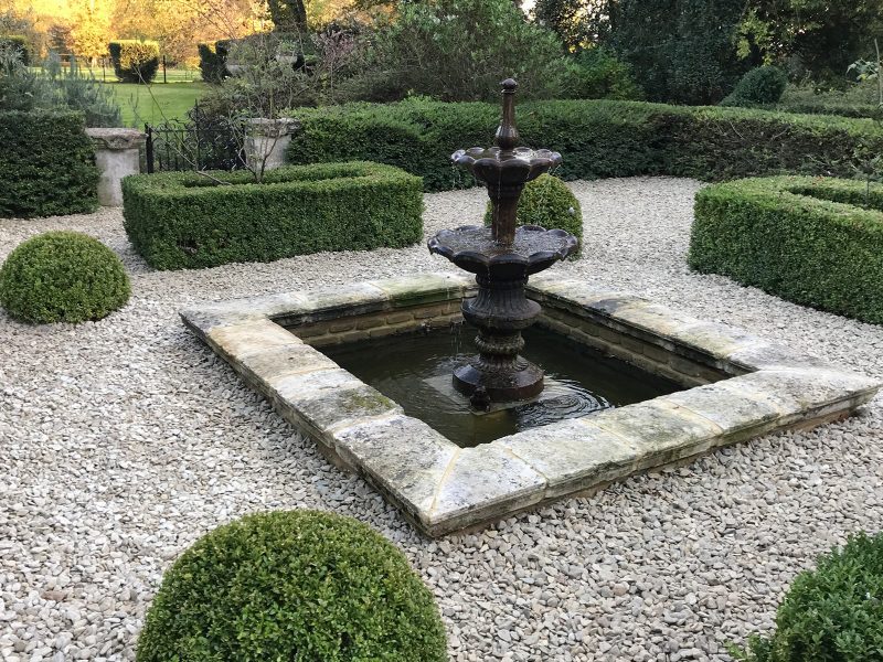 stone ornamental garden pond-1
